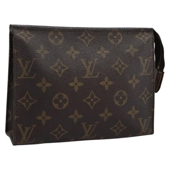LOUIS VUITTON Monogram Poche Toilette 19 Pouch M47544 LV Auth 73504 - Picture 1 of 14